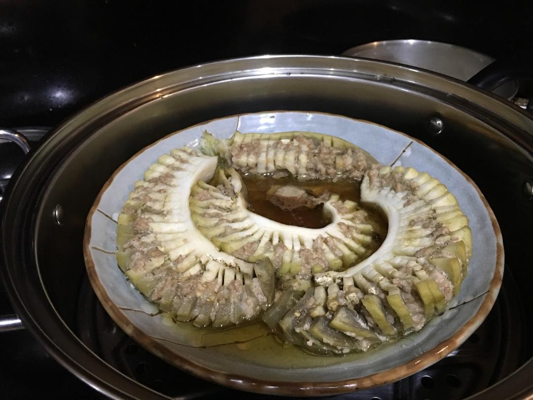 蒸茄盒【北鼎蒸炖锅食谱】