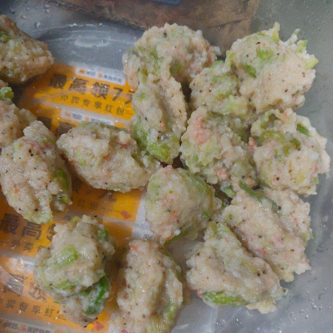 减脂营养菜：芹菜虾丸
