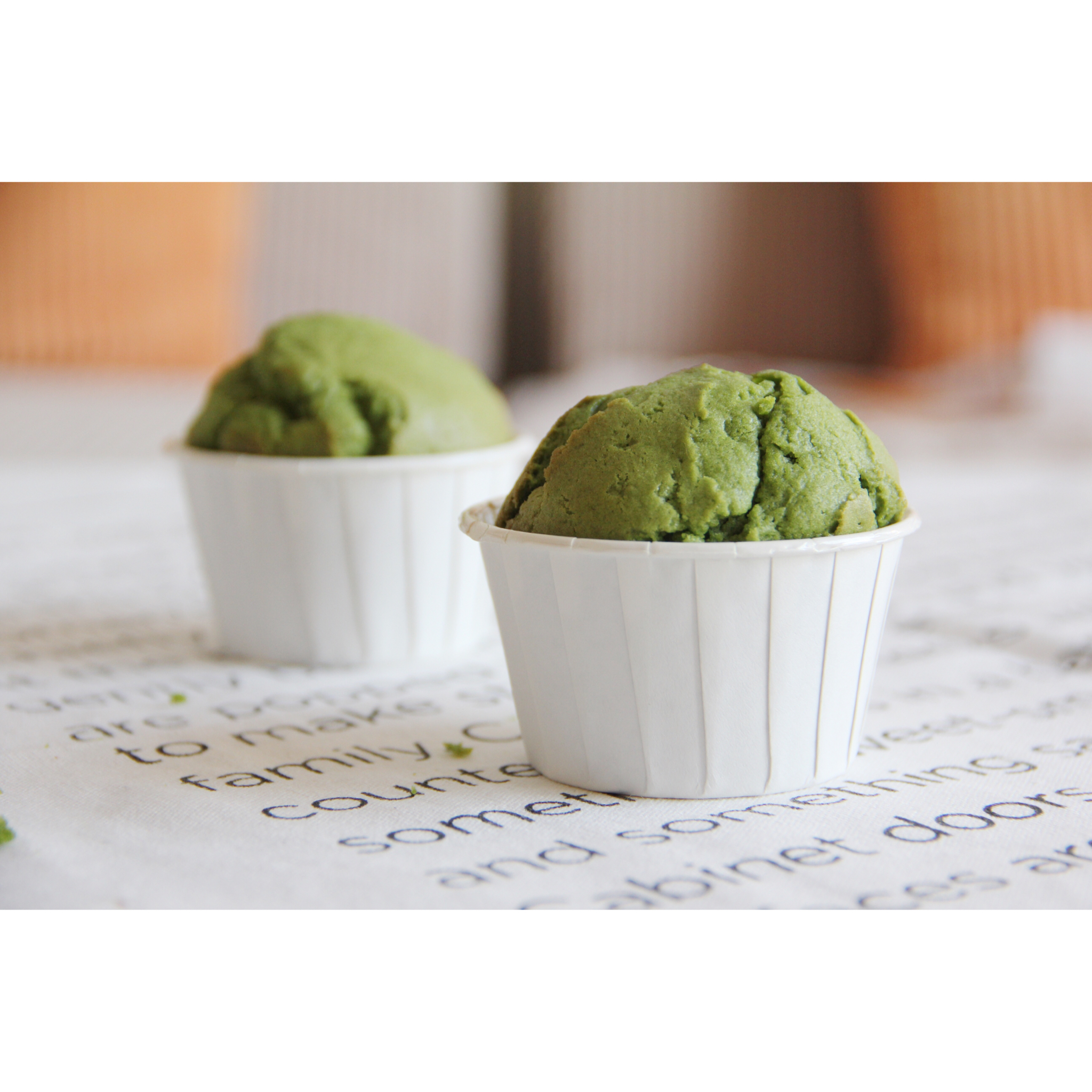 清新雅致的抹茶纸杯蛋糕