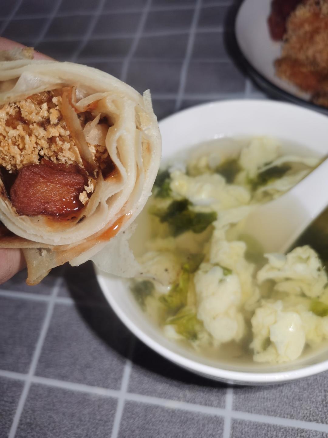 层次分明薄如蝉翼的家常基础烙饼