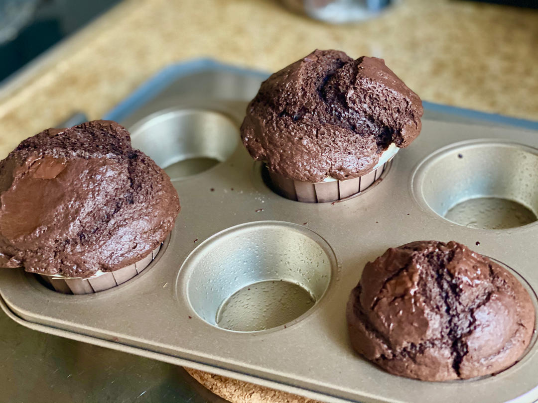 在家做巧克力蘑菇头麦芬蛋糕🍫
