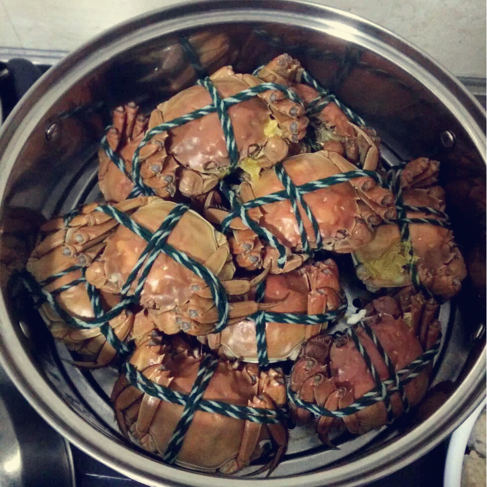 童童1987做的清蒸大闸蟹