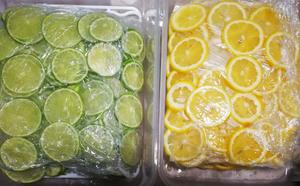 冰冻柠檬片保存的做法 步骤7