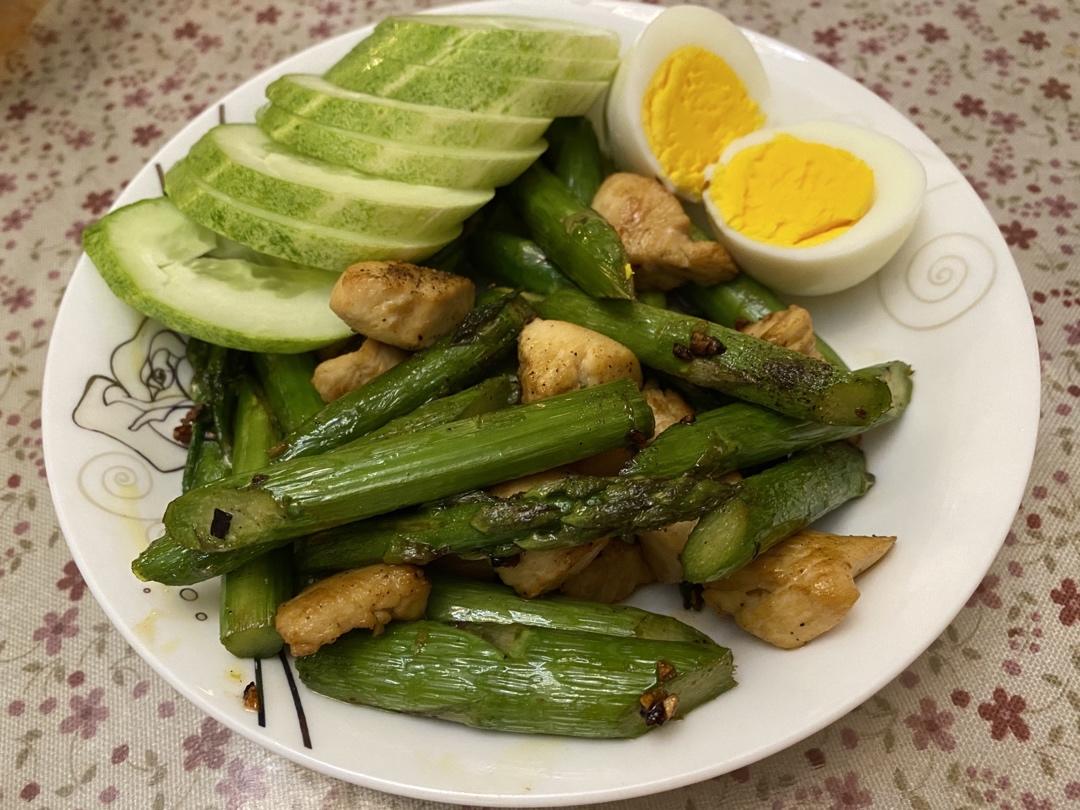 黑椒芦笋鸡胸肉（一人食）