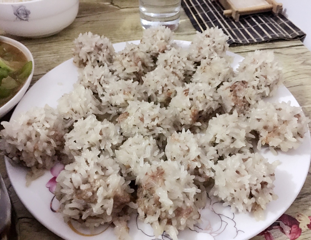 蒸糯米丸子
