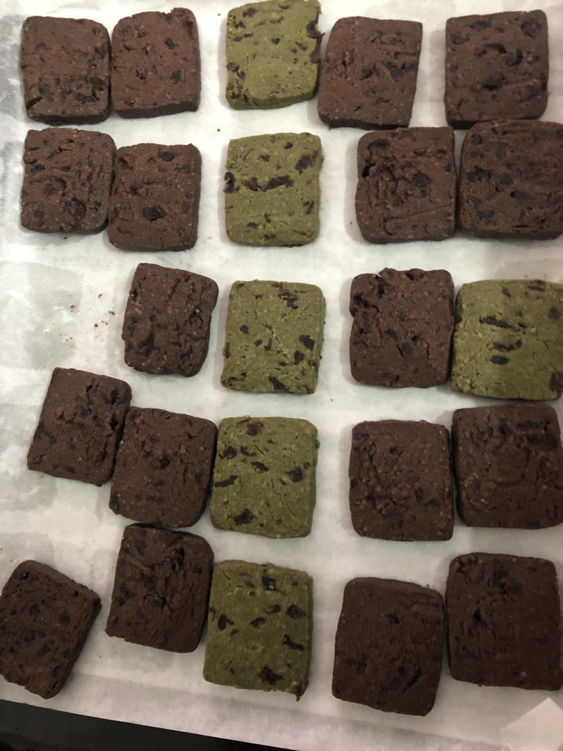 抹茶蔓越莓饼干