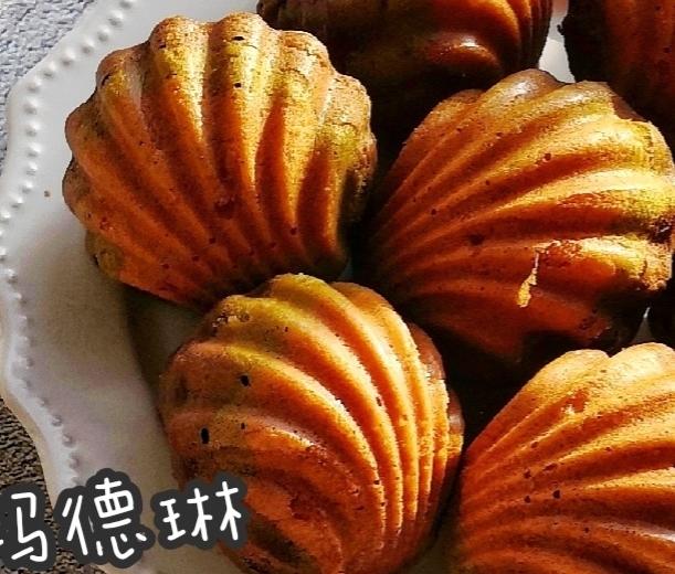 迷彩玛德琳（学厨12连贝壳模具）的做法