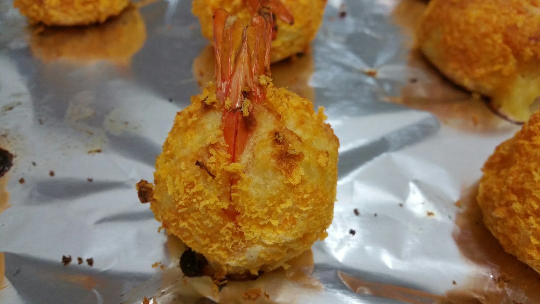 无油黄金虾球（烤箱版）