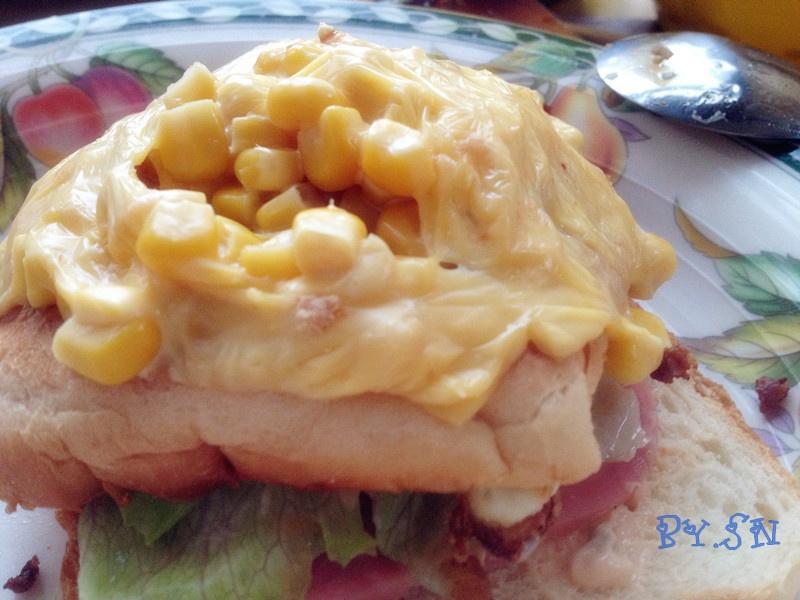 玉米芝士三明治的做法