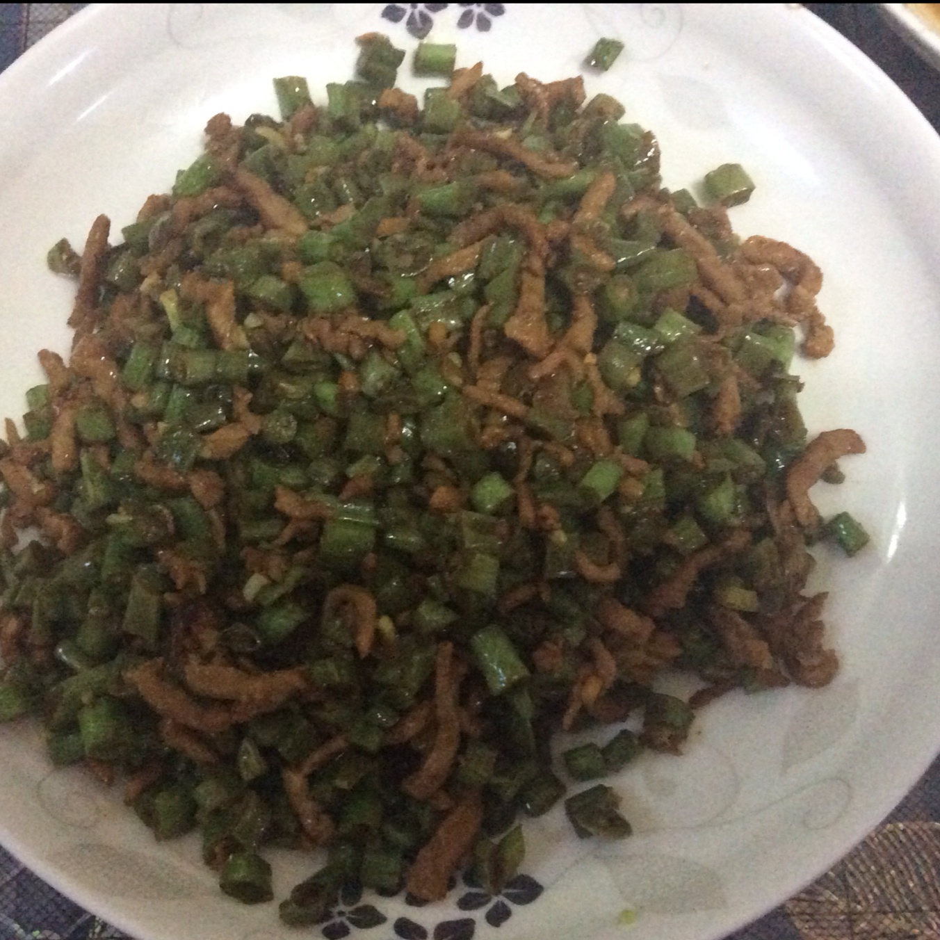 豆角炒肉
