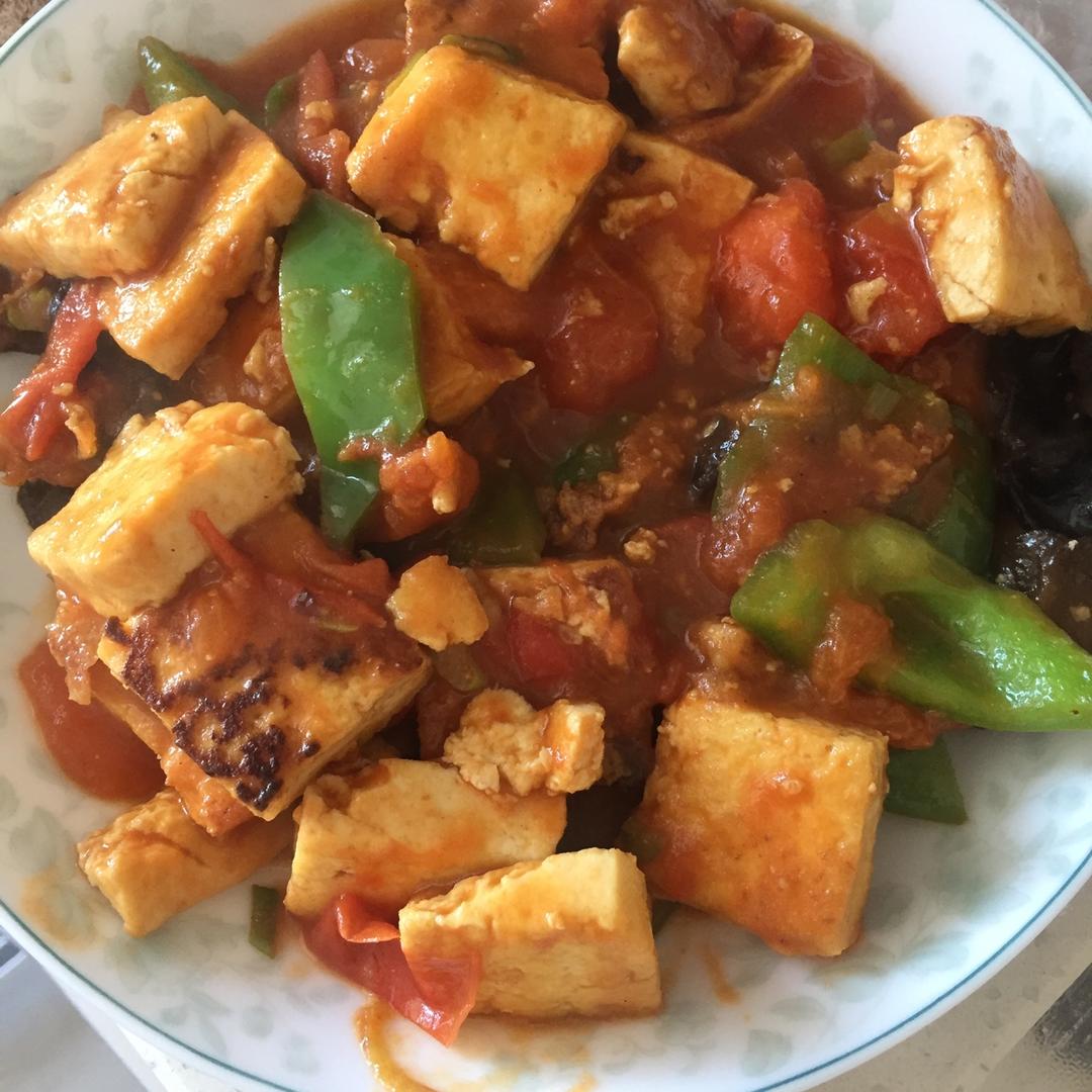 西红柿烧豆腐