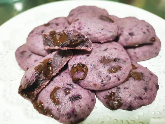 紫薯巧克力软曲奇的做法