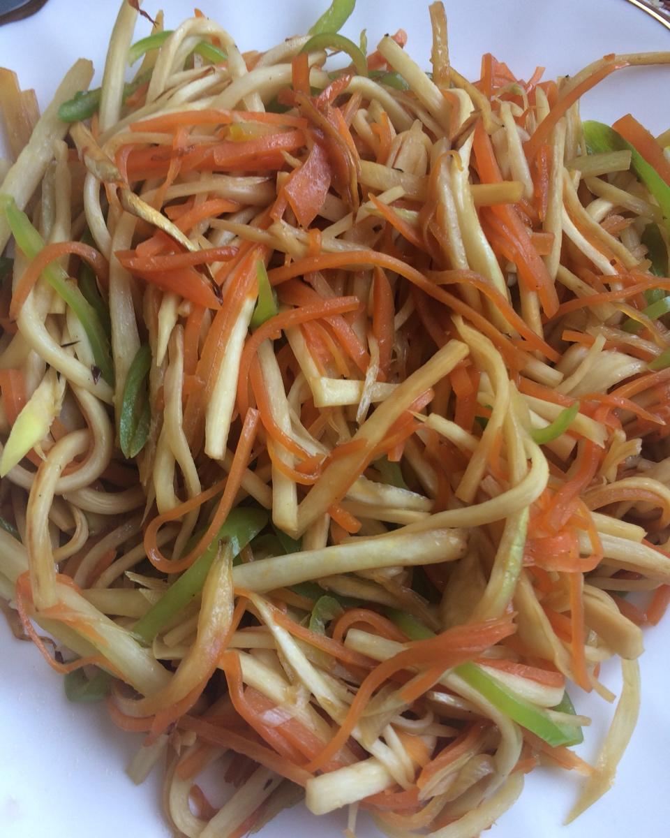 茭白炒三丝