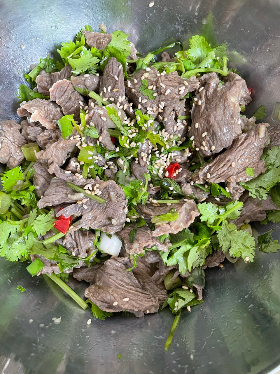 小五哥版香菜牛肉