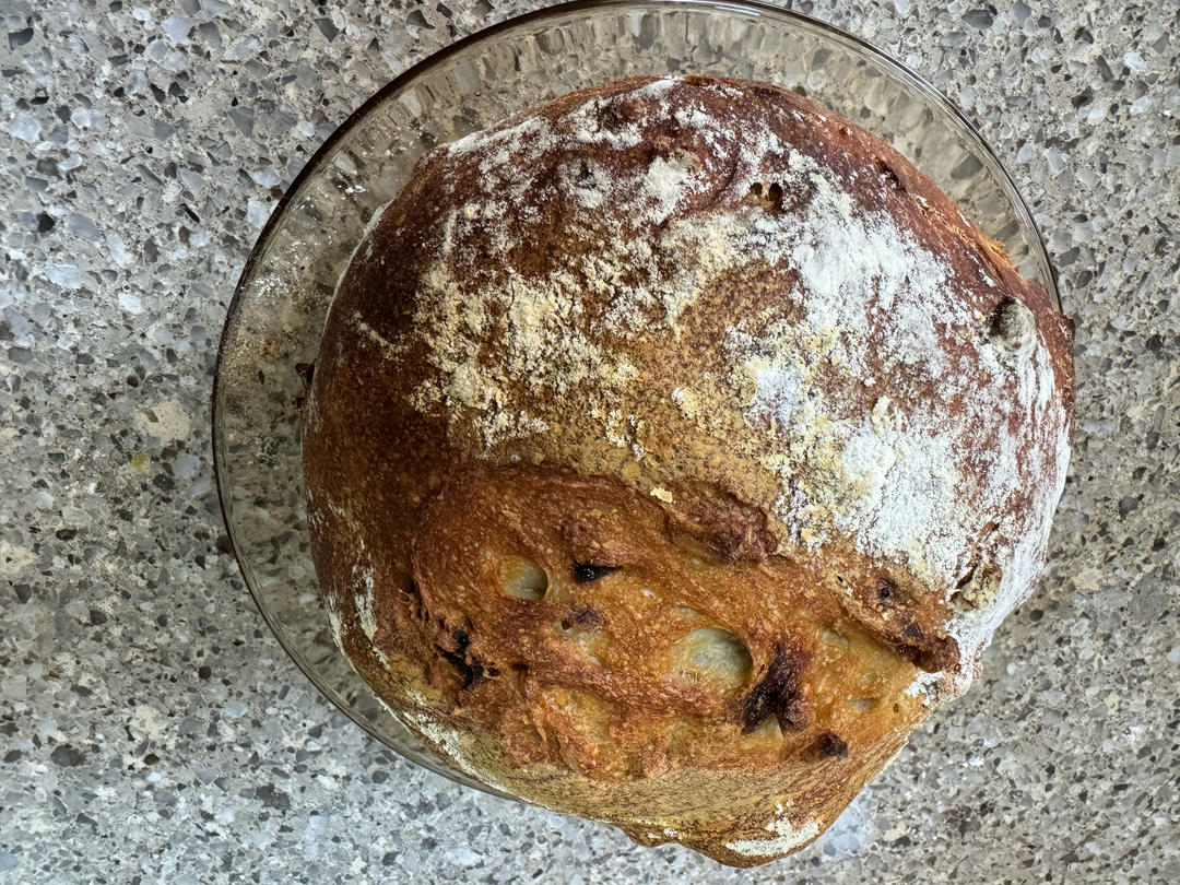 零失败、免揉面、好吃的核桃仁葡萄干欧包