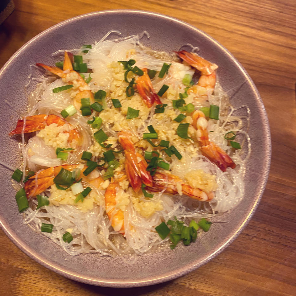 粉丝蒸虾球（吉利虾球）