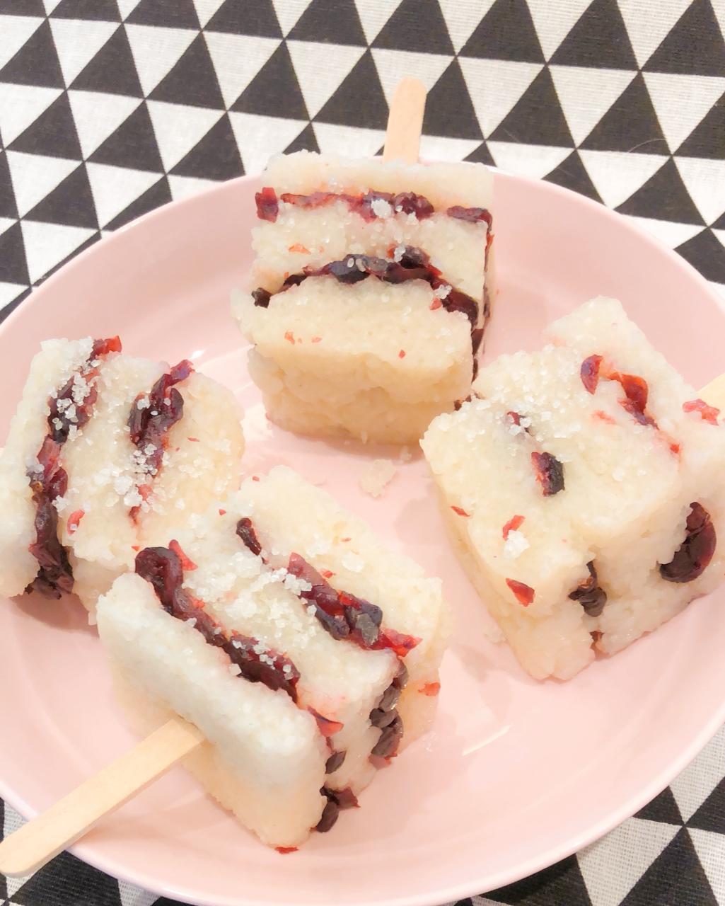 咩咩大魔王w做的蔓越莓糯米糕