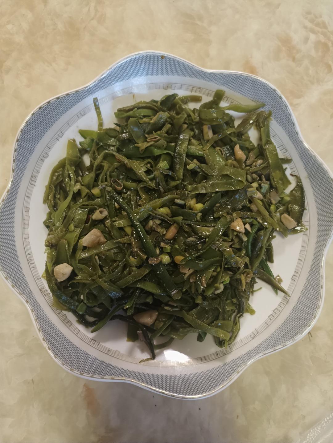 肉炒老母猪耳朵豆角