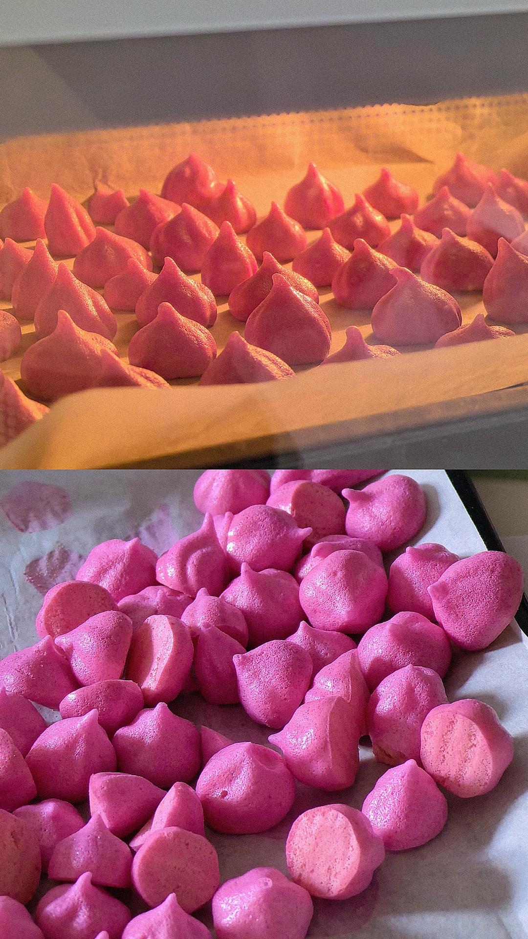 百分之九十九成功的专业版火龙果溶豆做法附蛋白霜打发视频