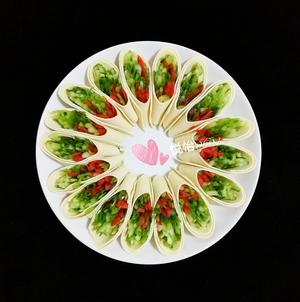 年夜饭&高颜值的【京酱肉丝千张蔬菜卷】的做法 步骤8