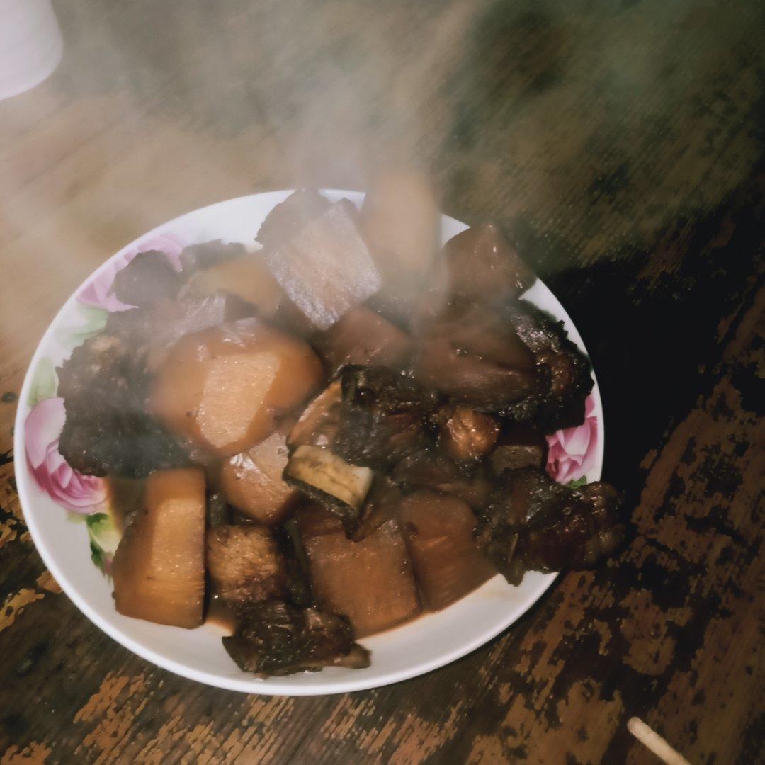 萝卜红烧排骨