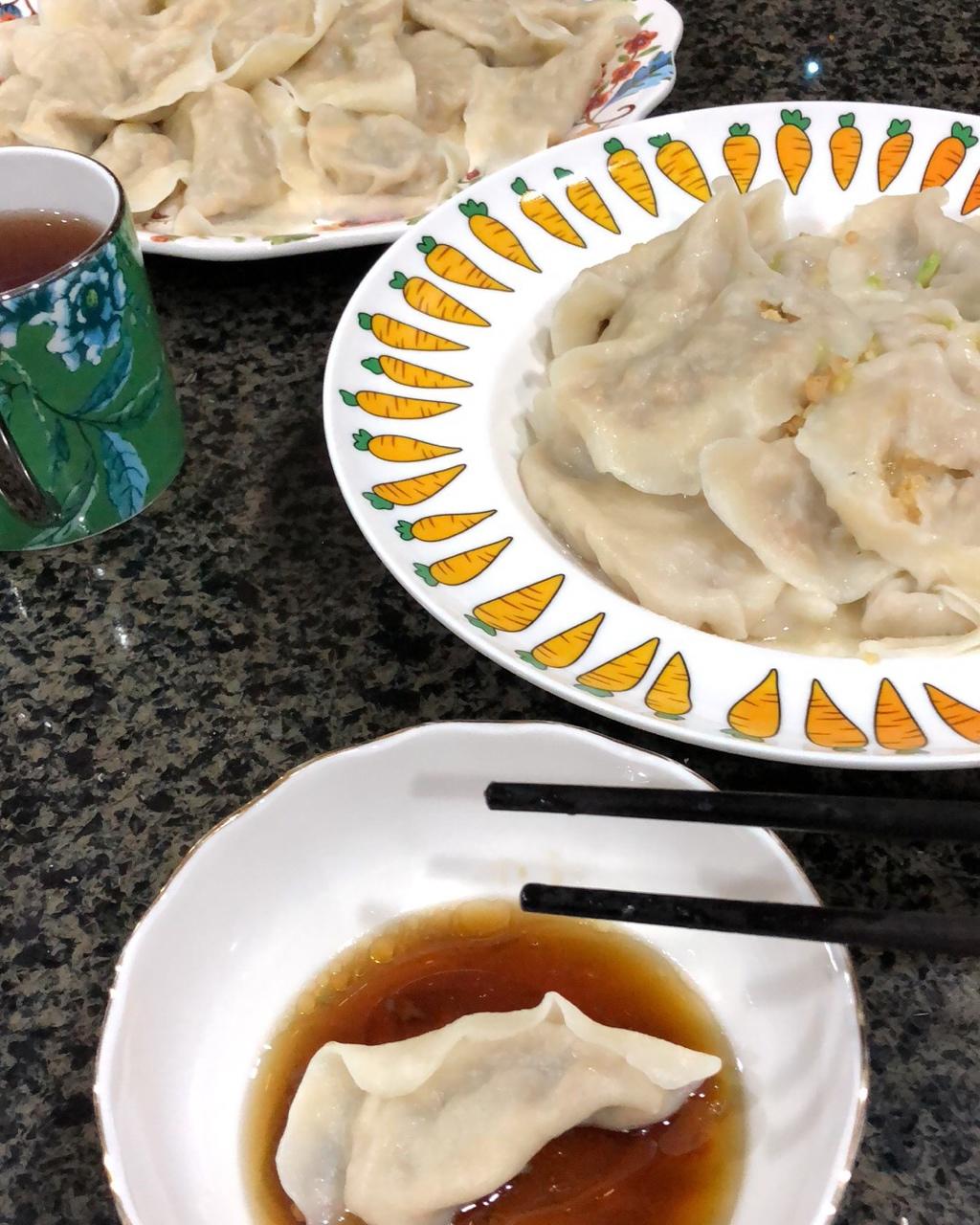 西葫芦鸡蛋虾仁三鲜饺子