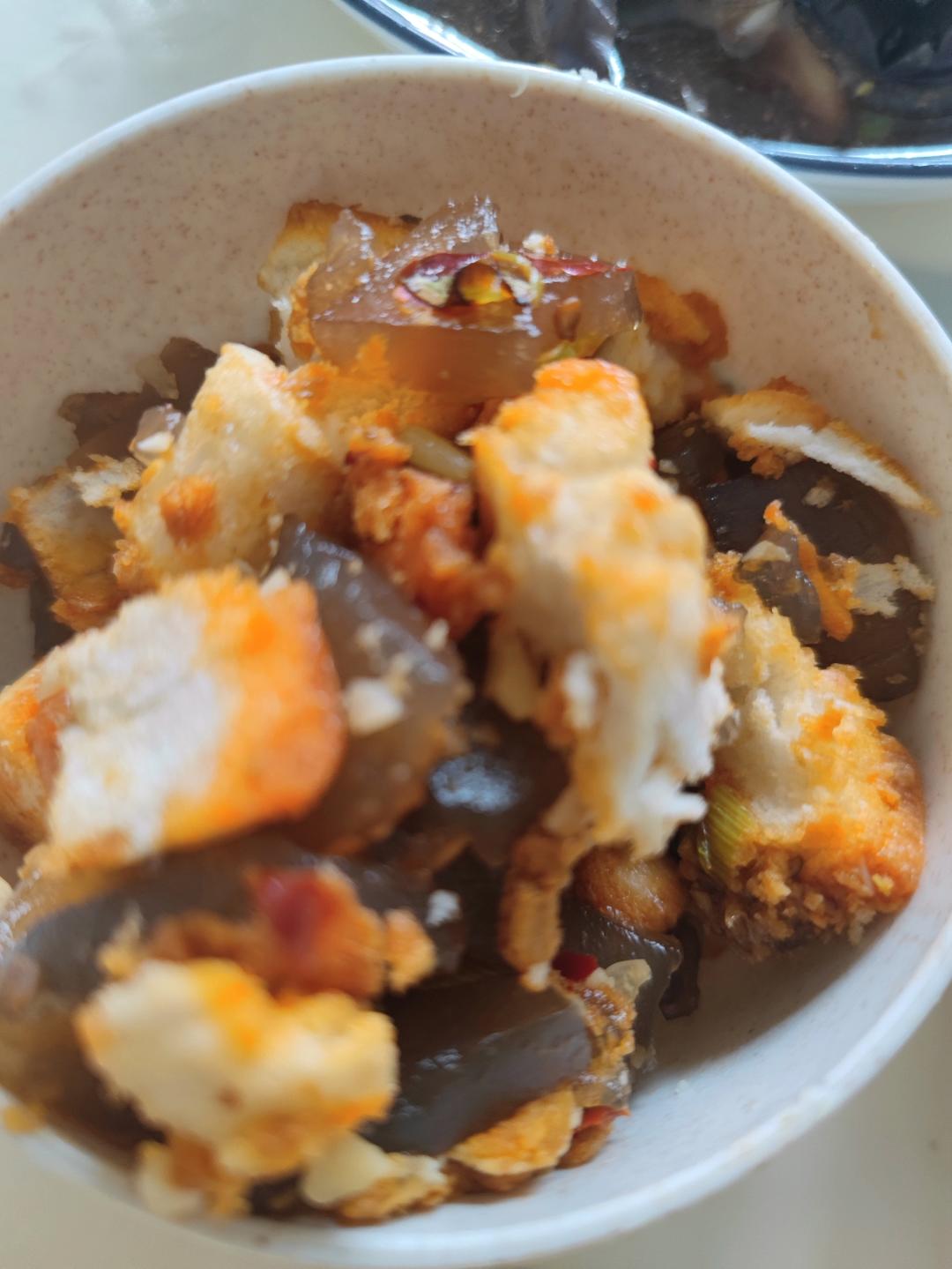 凉粉炒馍