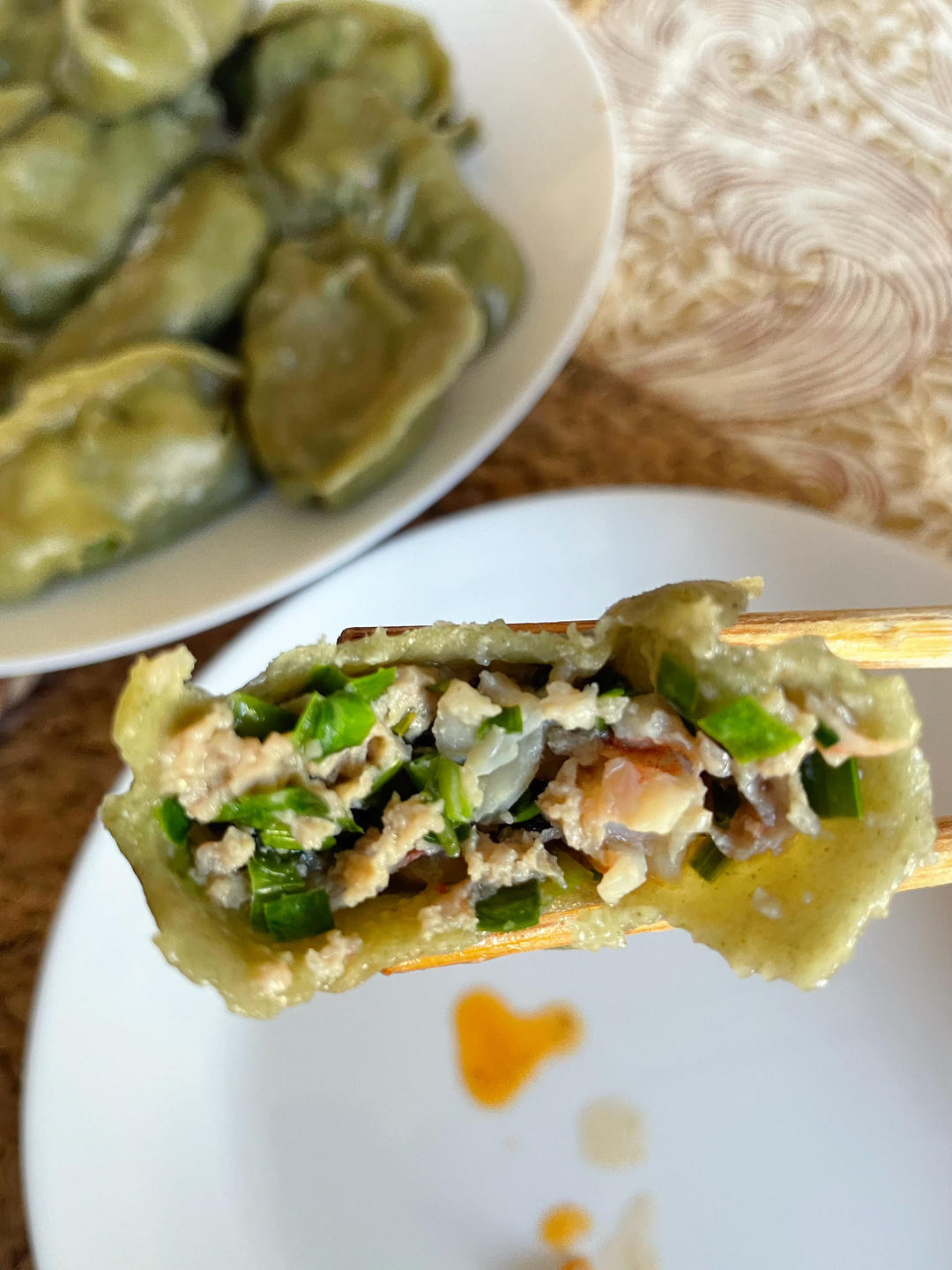 鲜掉眉毛的海鲜饺子