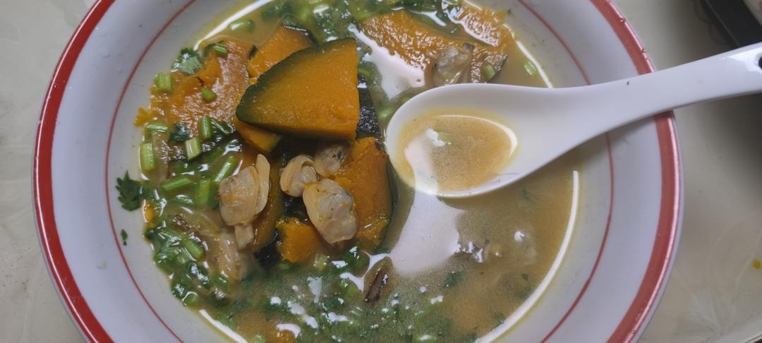 南瓜🎃蛤蜊汤-简单又鲜美