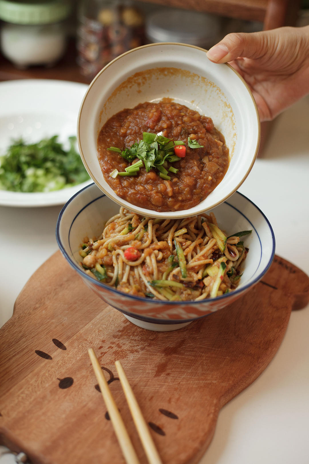 超黏糊土豆泥拌面