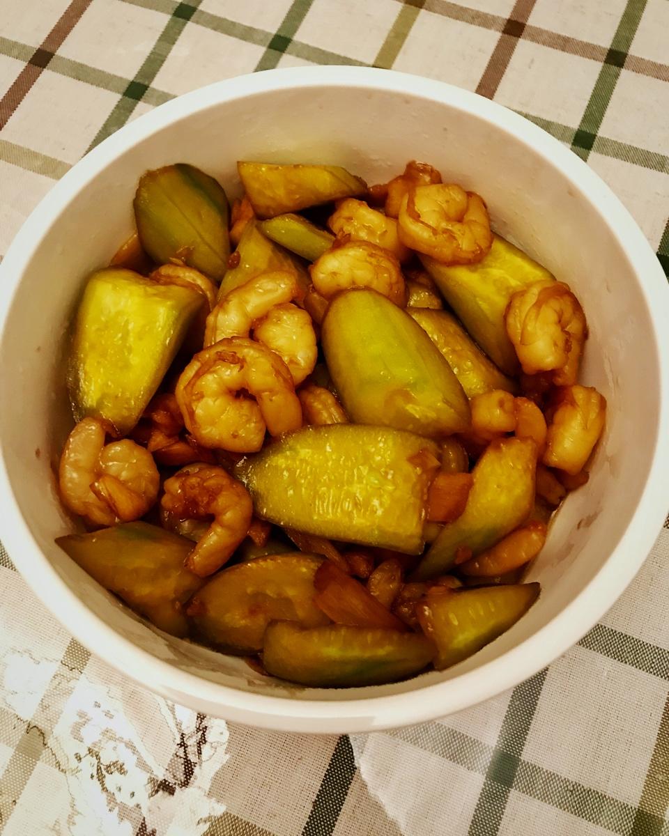 虾仁炒青瓜