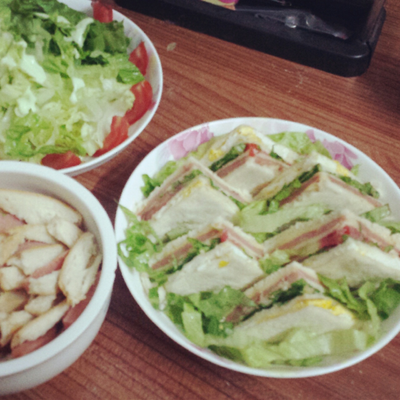 火腿煎蛋三文治