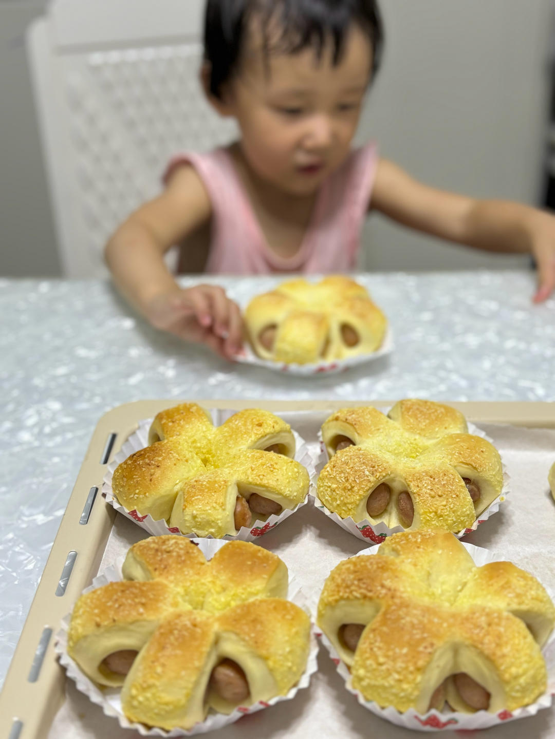 芝士火腿肠餐包