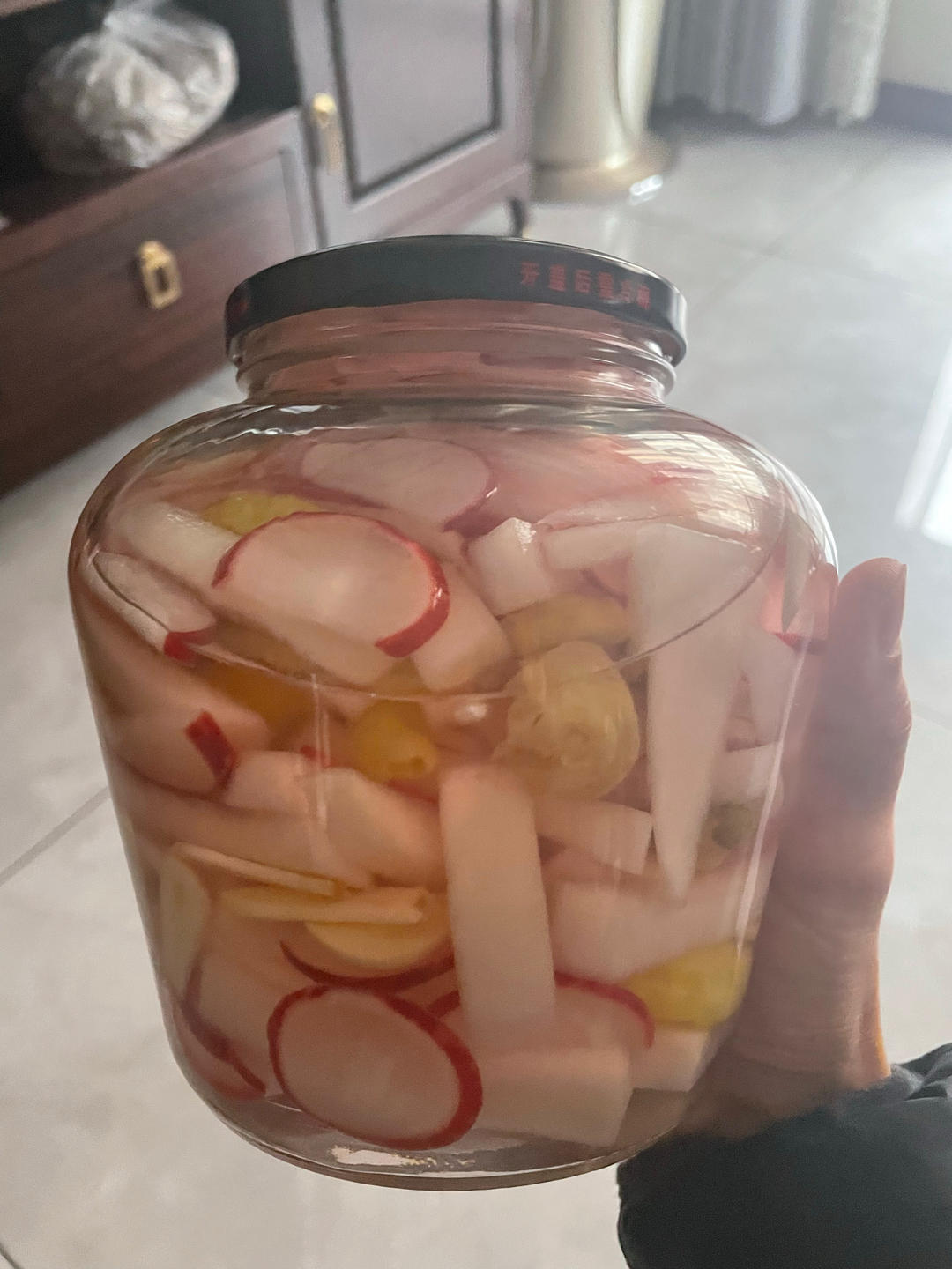 开胃泡菜，酸辣爽口腌萝卜&雪碧水果樱桃萝卜