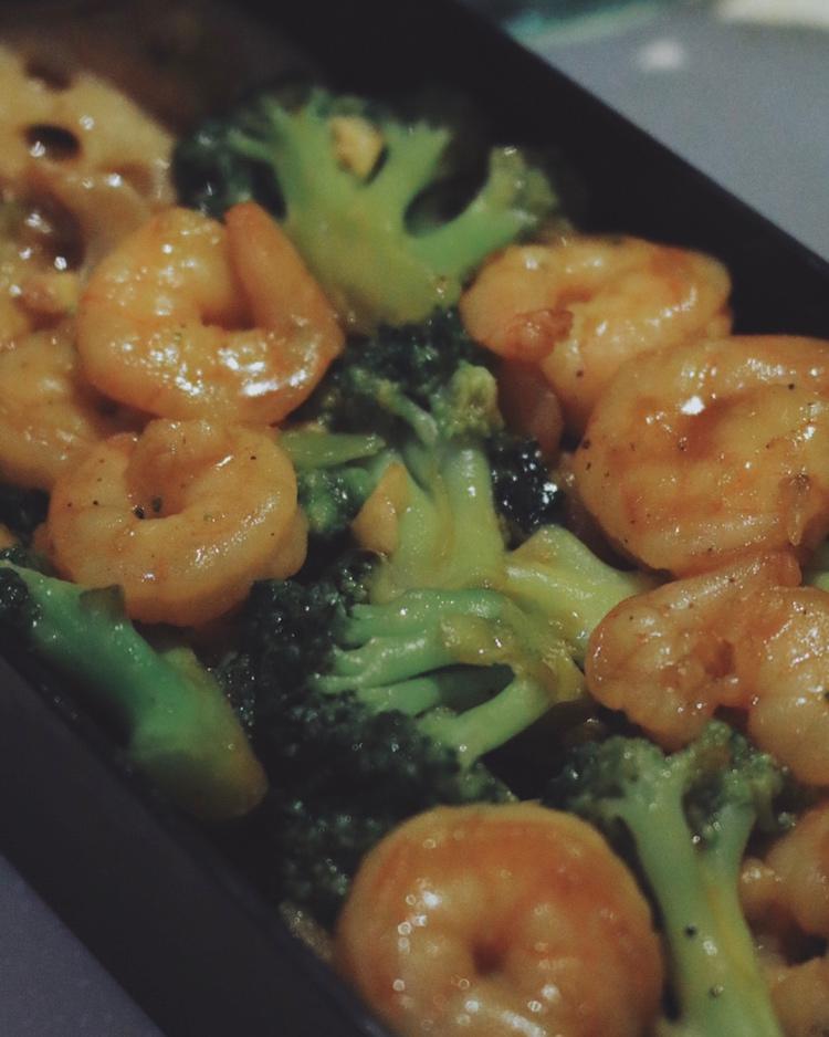 西兰花炒虾仁🍤