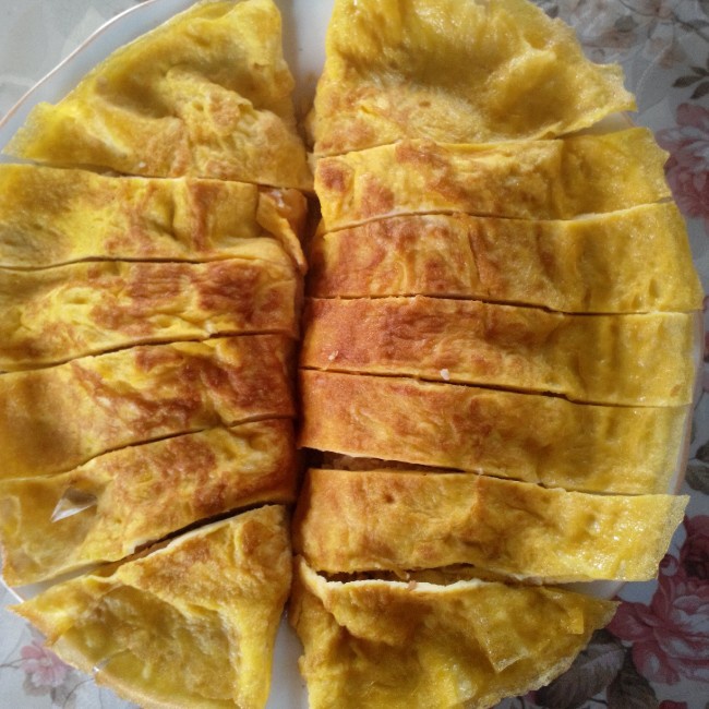 肉末蛋饺