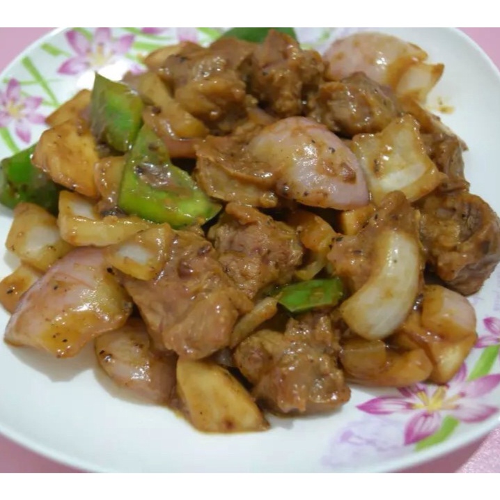 黑椒牛肉粒