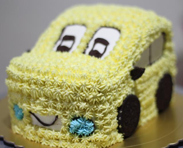 小汽车蛋糕的做法