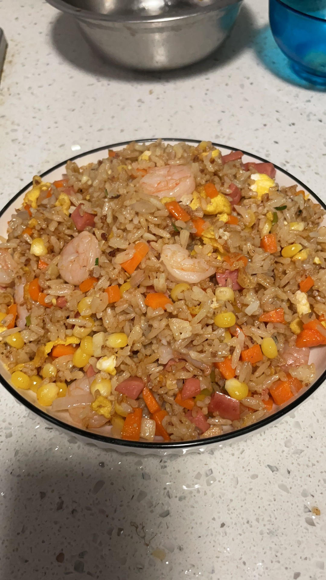 粒粒分明虾仁蛋炒饭