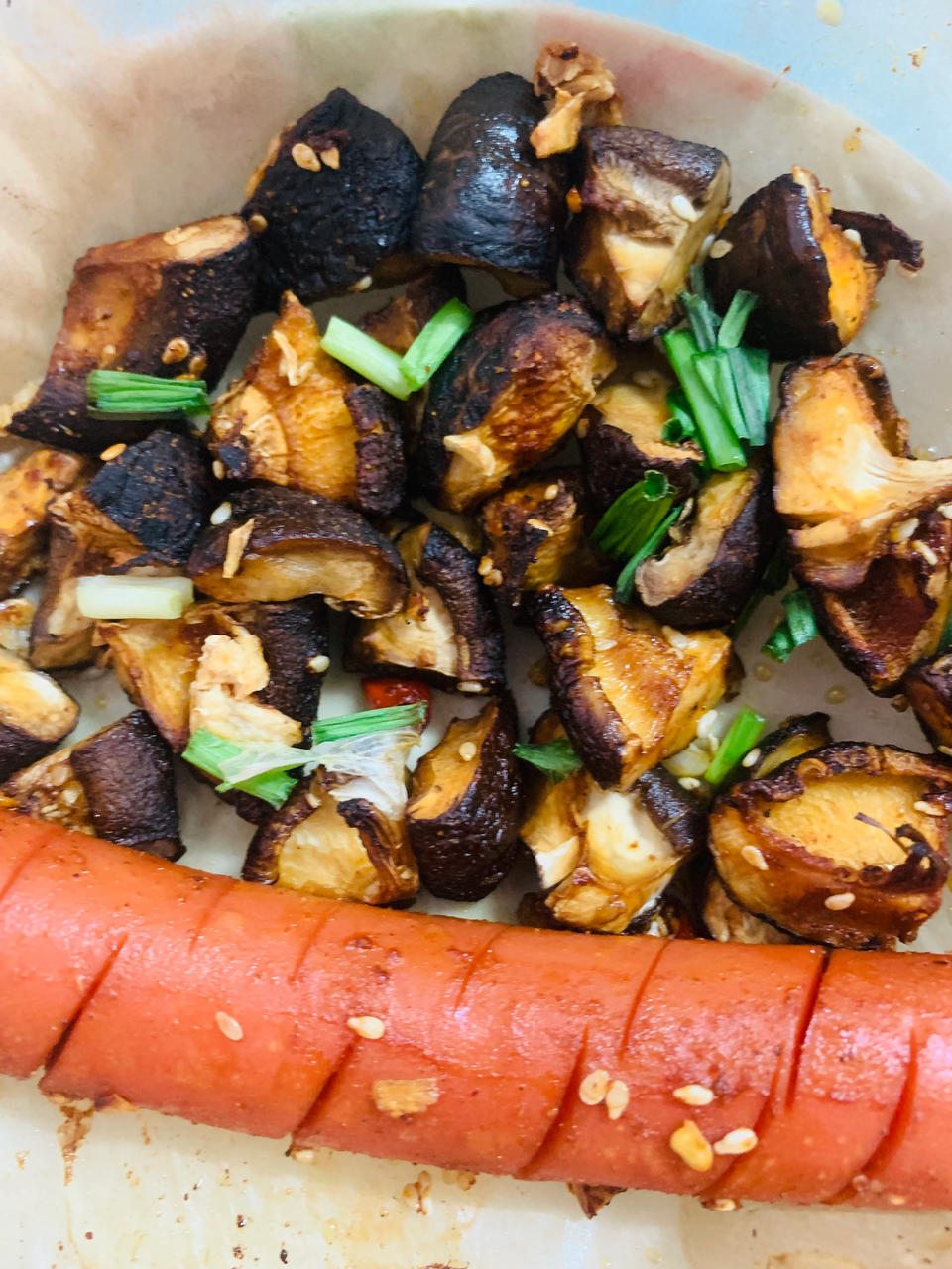 烤香菇-空气炸锅版