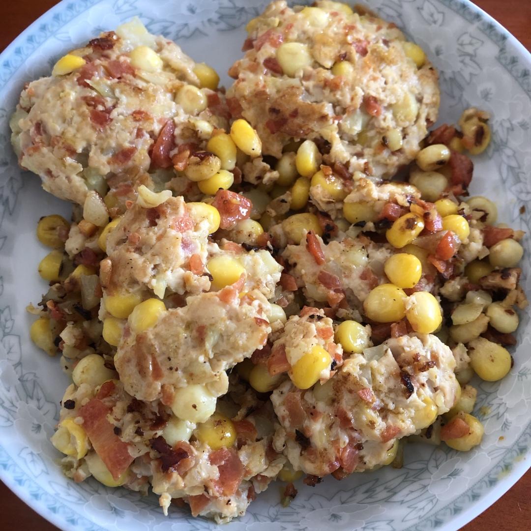 减肥餐低脂鸡胸肉饼
