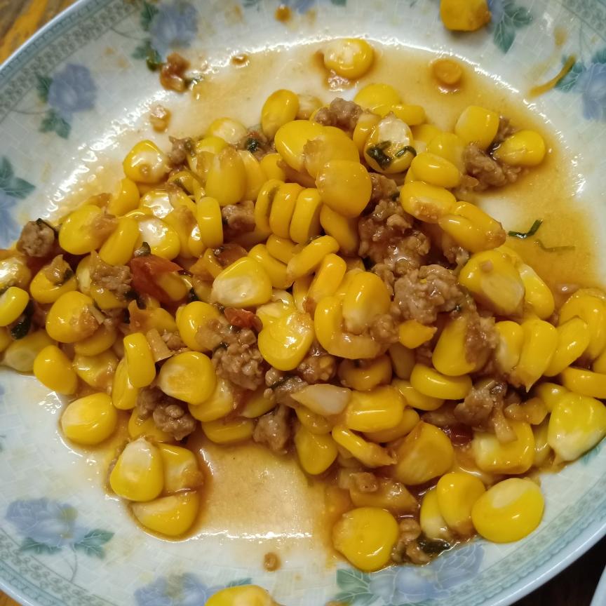 巨好吃💯超下饭🉐肉沫玉米粒🌽