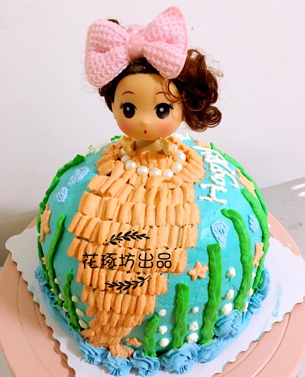 梦幻时尚的芭比蛋糕