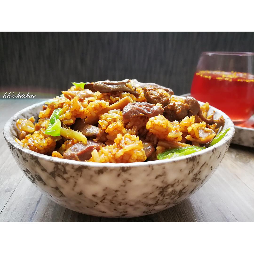 鸡杂油饭