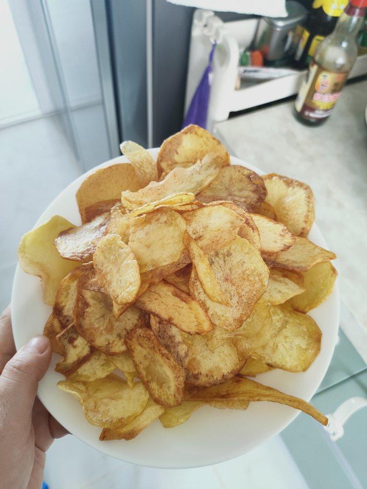 自制炸薯片，学会以后再也没买过薯片