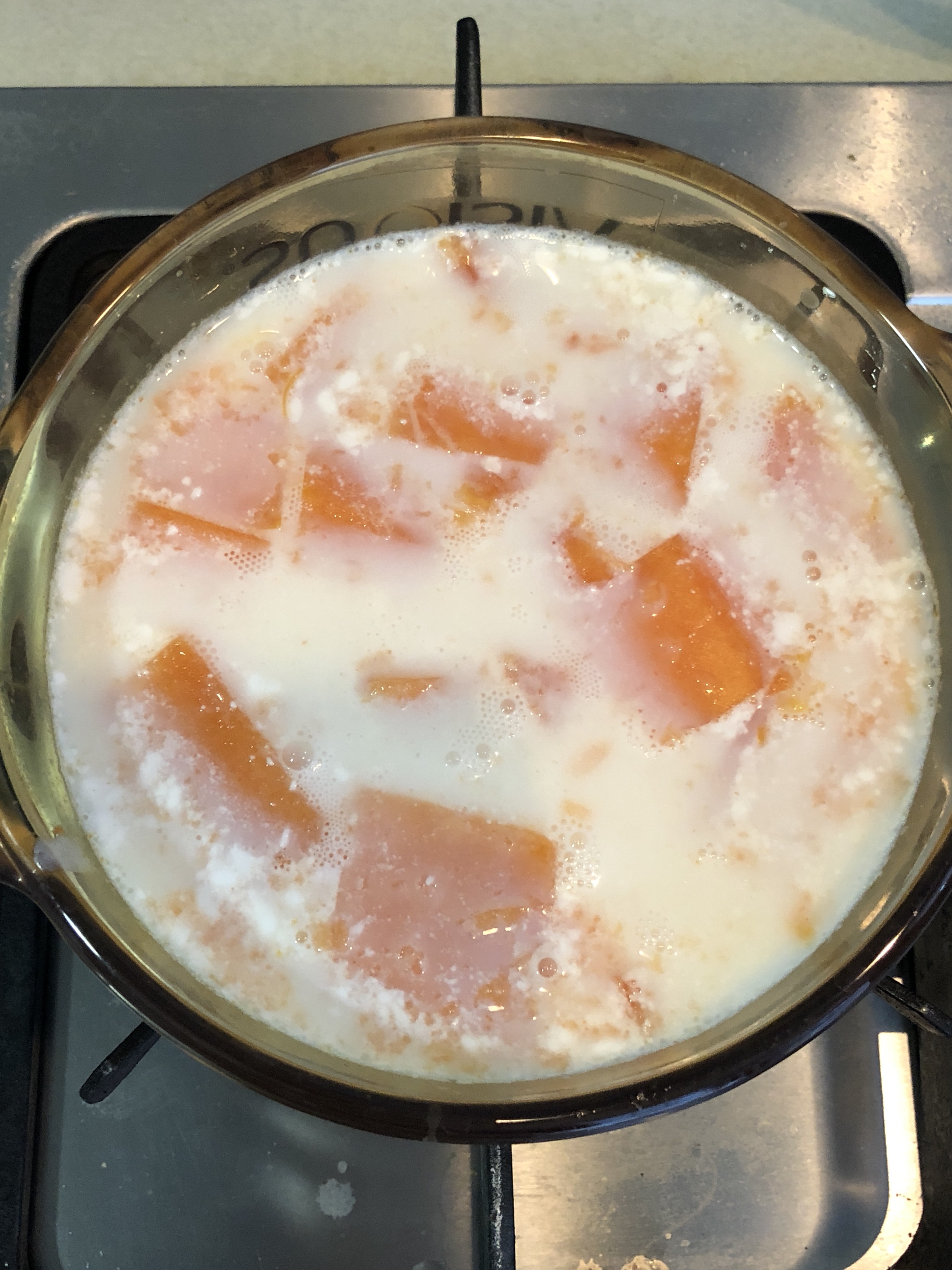 木瓜椰奶冻低脂版的做法 步骤3