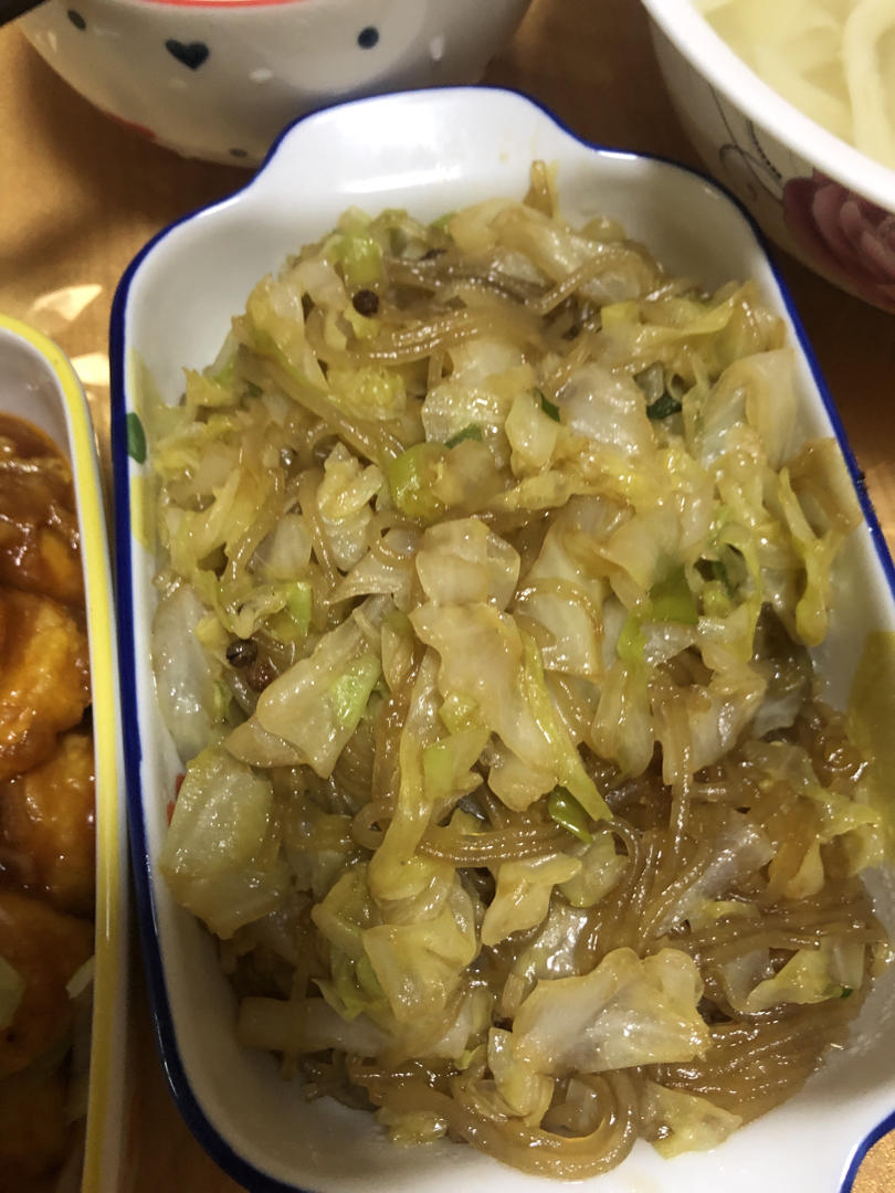 圆白菜炒粉条