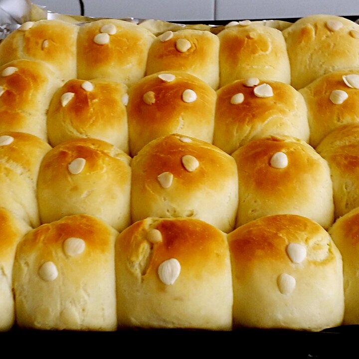 鲜奶油小餐包（一次发酵）