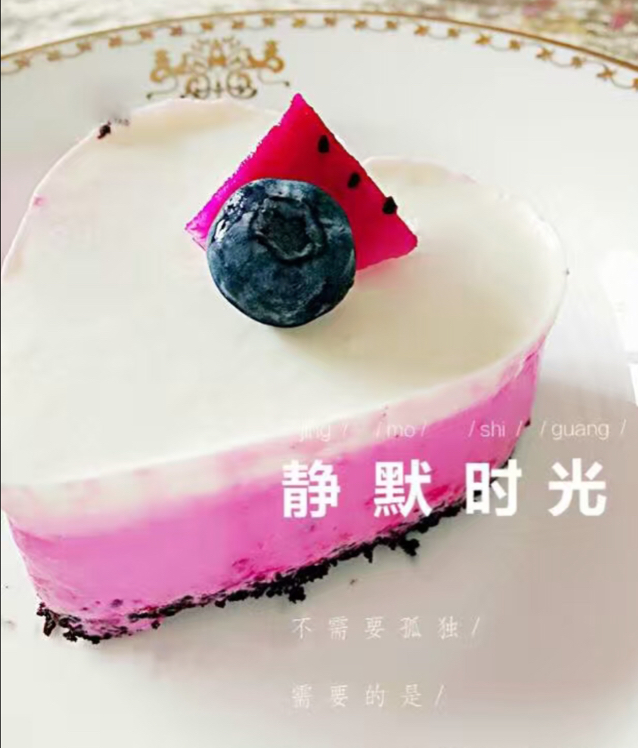 渐变蓝莓冻芝士蛋糕（免烤）