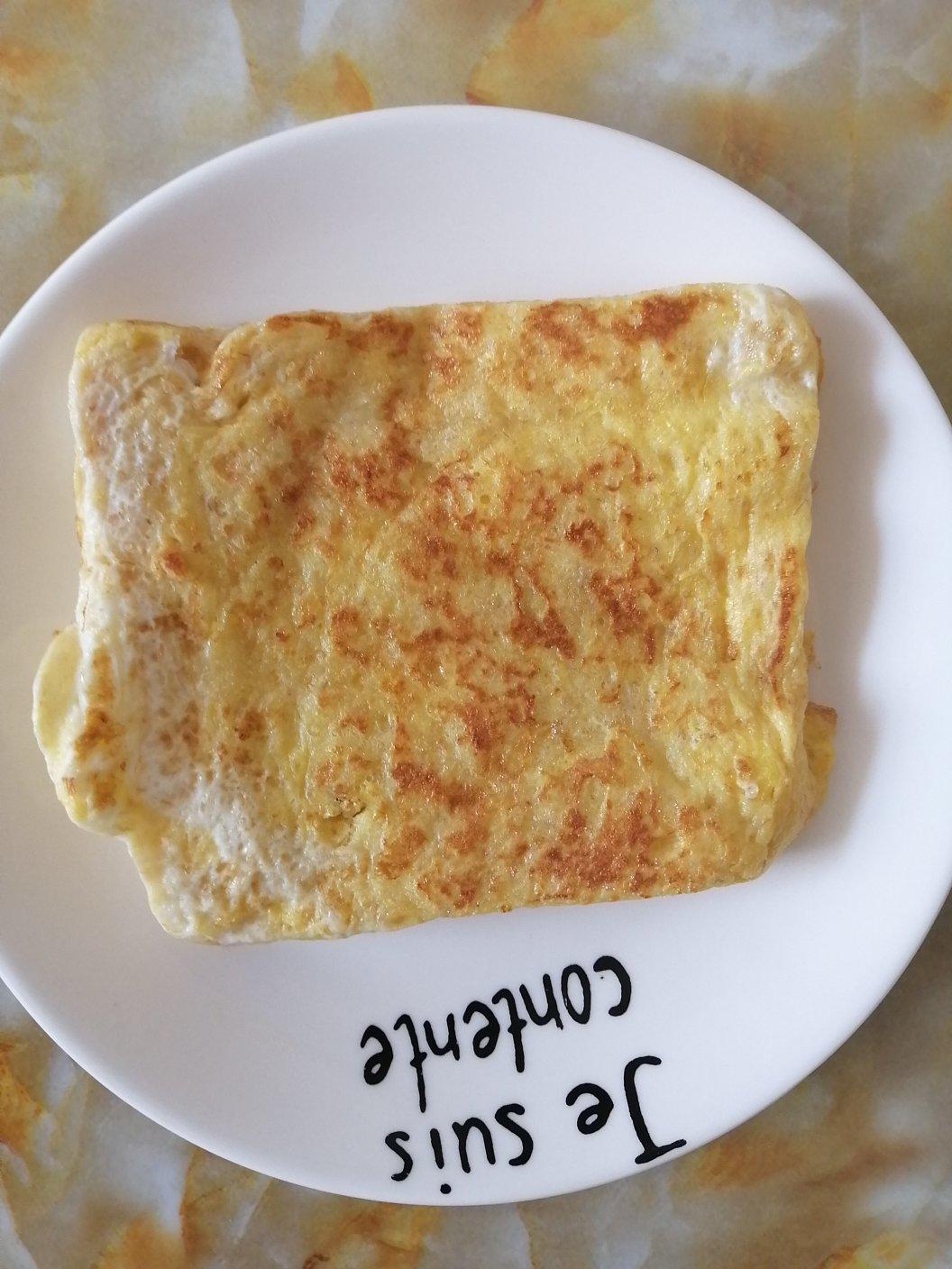 鸡蛋香煎面包片